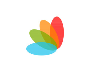 abstract colorful logo company icon