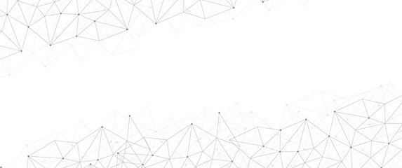 Abstract futuristic - Molecules technology with polygonal shapes on white background. Illustration Vector design digital technology concept. Global network connection.	
