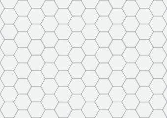 gray background technology hexagon line template. 