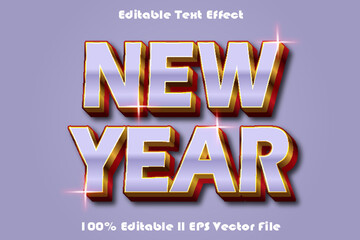 New Year Editable Text Effect