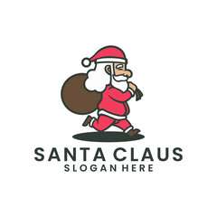 Fototapeta na wymiar Santa Claus vector illustrations design icon logo