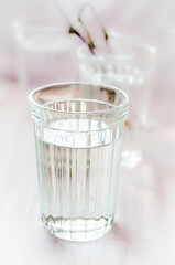 A Glass of Water on clear transparent background