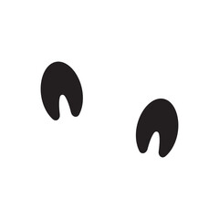 horse footprint icon vector vector