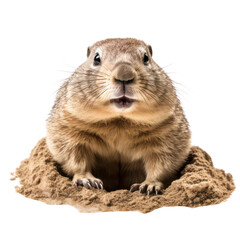 Chubby Groundhog - obrazy, fototapety, plakaty