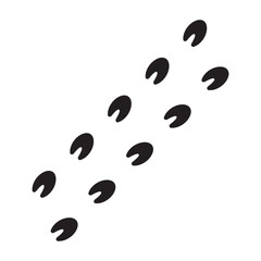 horse footprint icon vector vector