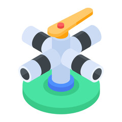 Plumbing Isometric Icons