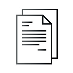 Very Clear black gradient vector ICON on white background for business and infographic designs