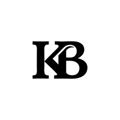 bk logo design  - obrazy, fototapety, plakaty