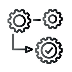 Very Clear black gradient vector ICON on white background for business and infographic designs