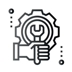 Very Clear black gradient vector ICON on white background for business and infographic designs