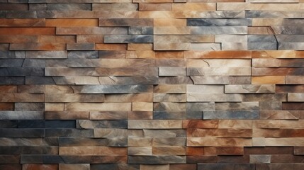 . 3D, Textured Background formed from Polished blocks, Blurred Background, Geometric Surface Wavy Background
