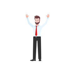 Fototapeta premium set of poses for office people's activities work