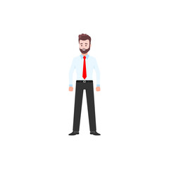 Fototapeta premium set of poses for office people's activities people