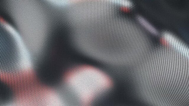 Ultrafine Gray Mesh Wavy Pattern Abstract - 3D Animation