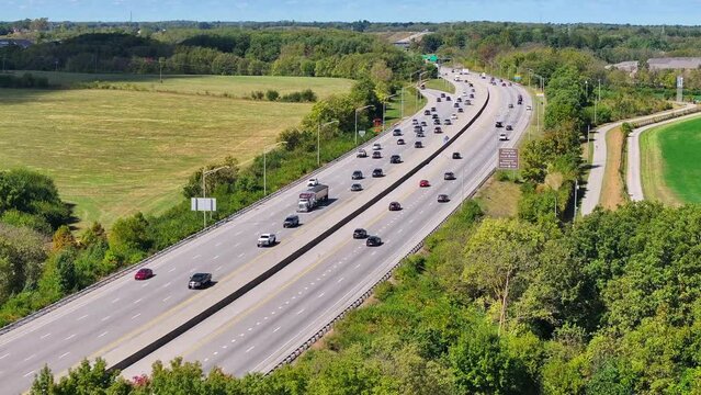 Lexington highway traffic on Interstate 64 in Kentucky