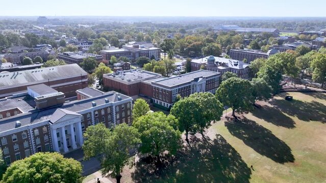 University of Alabama Campus aerial in Tuscaloosa Alabama