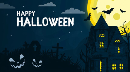 halloween background with castle