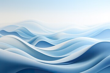 Fototapeta premium a blue hill, surrealistic biomechanics, photo-realistic landscapes, streamlined forms, light blue and white, dreamy landscapes