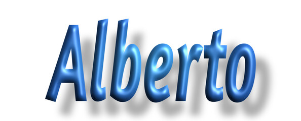 Alberto  - light blue/ blue color - writen name - ideal for websites, emails, presentations, greetings, banners, cards, books, t-shirt, sweatshirt, prints, cricut, silhouette,
