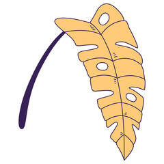 Bright Leaves Colorful Illustration