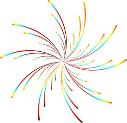 Christmas celebration star fireworks explosion fantasy glowing isolated abstract background