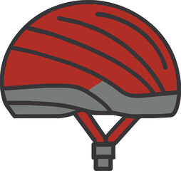 bicycle helmet, icon