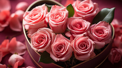 pink roses bouquet HD 8K wallpaper Stock Photographic Image 
