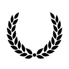 classic round laurel wreath element