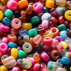 Colorful beads variation repeat pattern