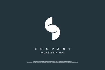 Initial Letter S Logo Design Vector