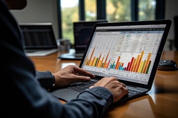 Operator use mobile tablet for control drilling rig for exploration of minerals for oil, gas and artisan water