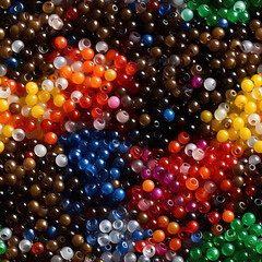 Multi color beads variation repeat pattern