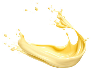 Fototapeta premium Mayonnaise splash cut out