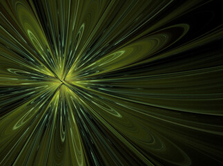 Abstract green background with fractal pattern