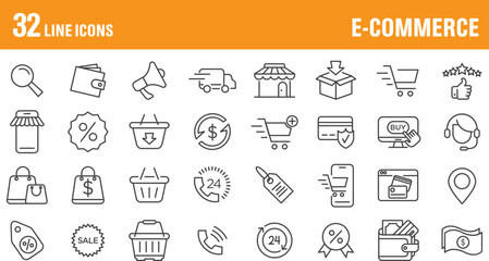 E-Commerce Line Icons 