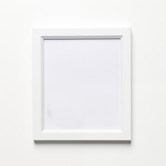 Realistic White Frame Mockup Neutral Background for Photo Display - Created using Generative AI