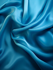 Obraz premium Soft blue textured silk fabric abstract background 
