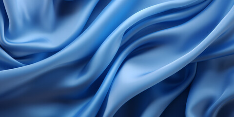 Obraz premium Soft blue textured silk fabric abstract background 