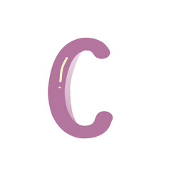 purple alphabet C