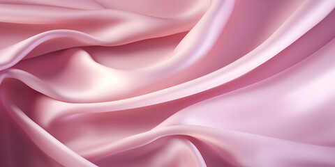 Pink textured silk fabric abstract background 