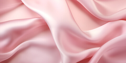 Fototapeta premium Soft pink textured silk fabric abstract background 