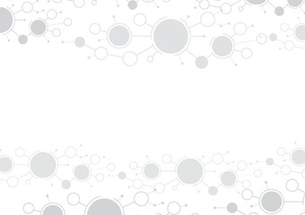 Abstract futuristic - Molecules technology with polygonal shapes on white background. Illustration Vector design digital technology concept. Global network connection.	
