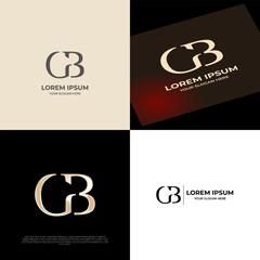 GB Initial Modern Luxury Logo Template for Business