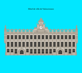 Valenciennes Town Hall, France