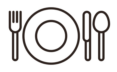 Place setting. Table setting. Restaurant icon