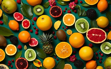 Tropical Fruits Tapestry