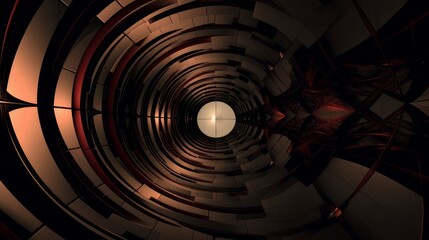 Obraz premium abstract curvature of space and time