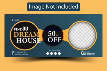 real estate house property Facebook cover 