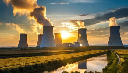 Nuclear Power Plant - obrazy, fototapety, plakaty