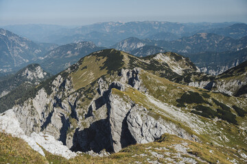 Mountains in the Austrian Alps during summer